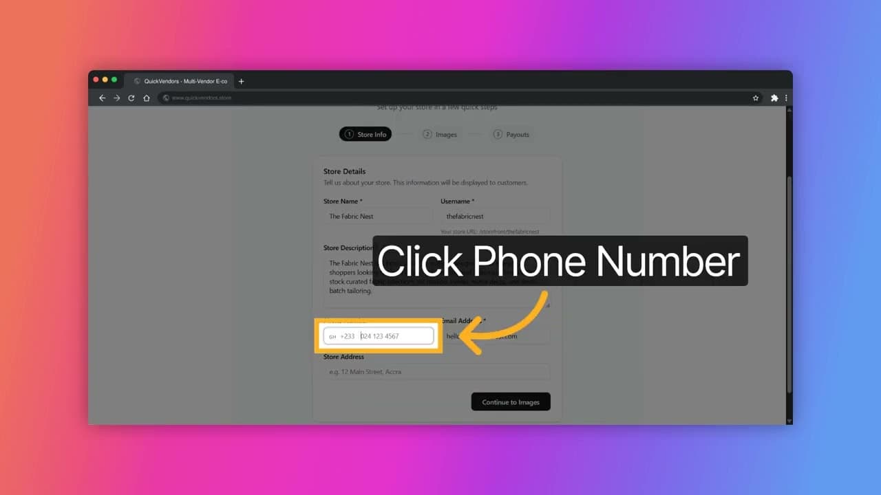 Create your account
